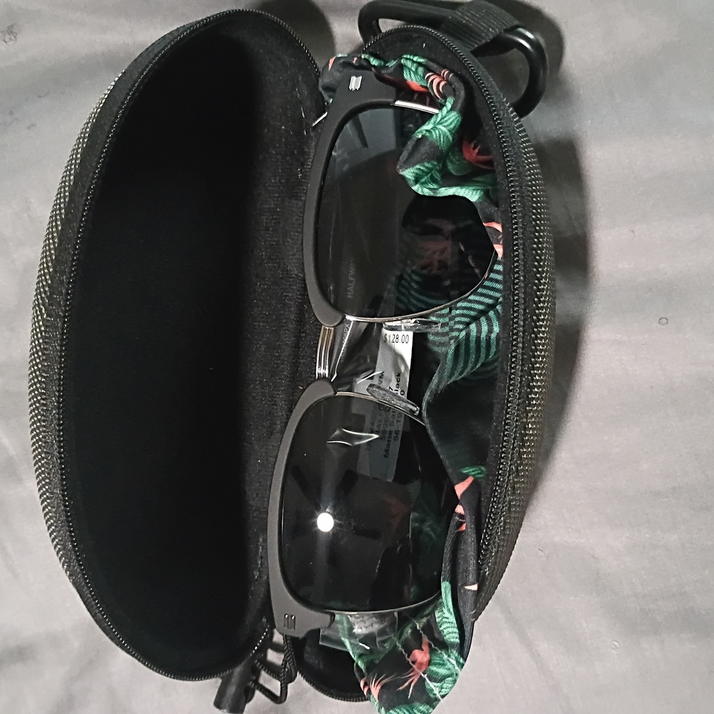 Hurley Black Sunglasses with Tropical Case